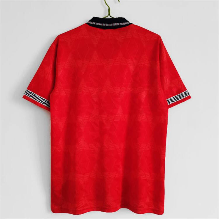 1990 England Away Red Retro Soccer Jersey Football Shirt - Official