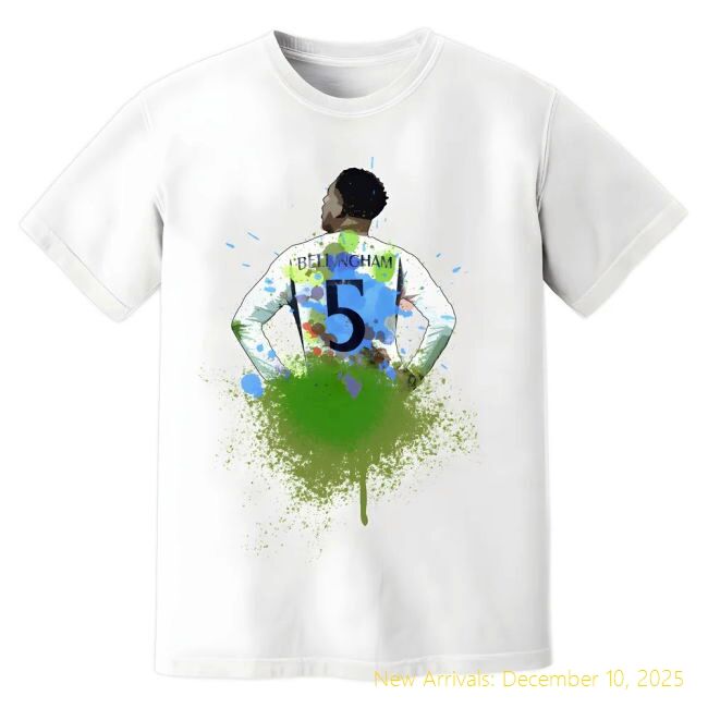 RM Jude Bellingham Real Madrid Art T-High-Quality Shirt (White)