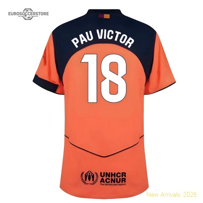 Professional-Grade 2025-2026 Barcelona Authentic Third Shirt (Pau Victor