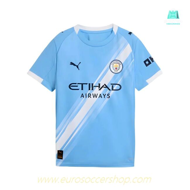 2025-2026 Man City Home Shirt (Kids)