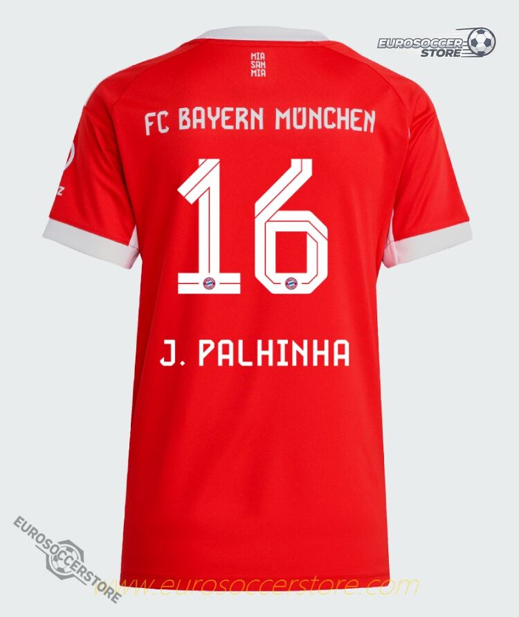 J. Palhinha 16 Bayern Munich Women's Home Jersey 25-26 Season