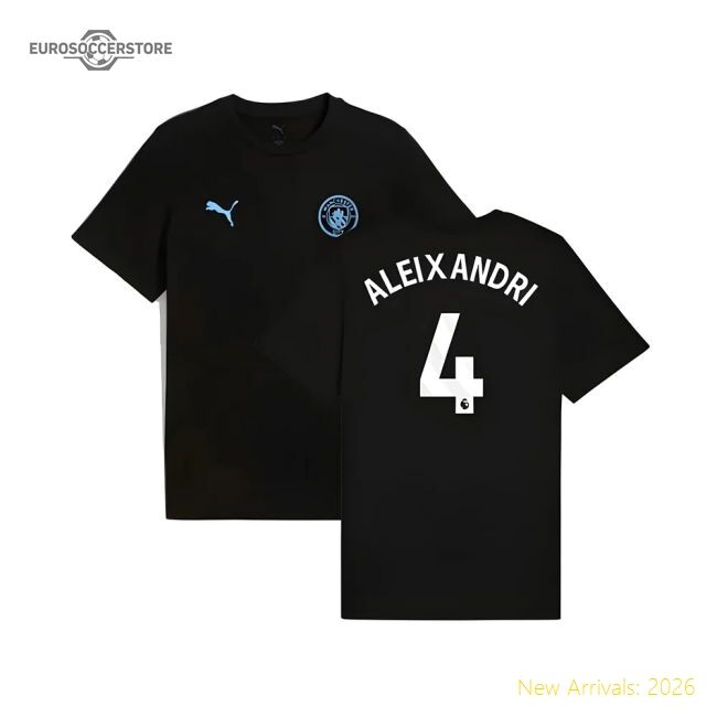 Authentic 2025-2026 Man City Ftbless Tee (black) (aleixandri 4)