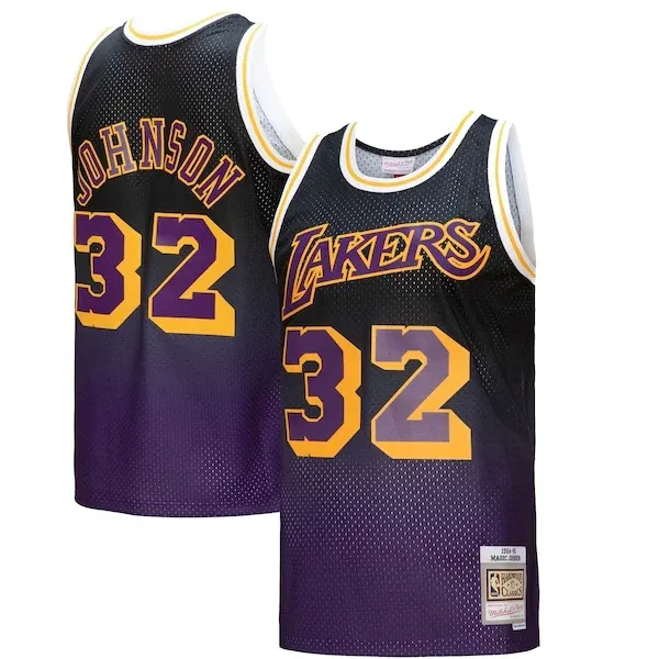 Magic Johnson LAL Swingman Jersey - vintage Basketball - Black