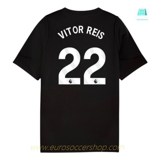 2025-2026 Man City Training Jersey (Black) - Kids (Vitor Reis 22)