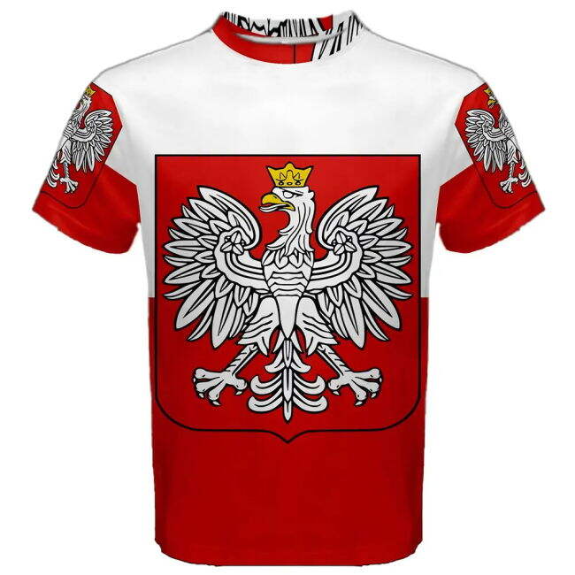 Poland Flag Sublimated Sports Jersey Authentic Oranje Netherlands