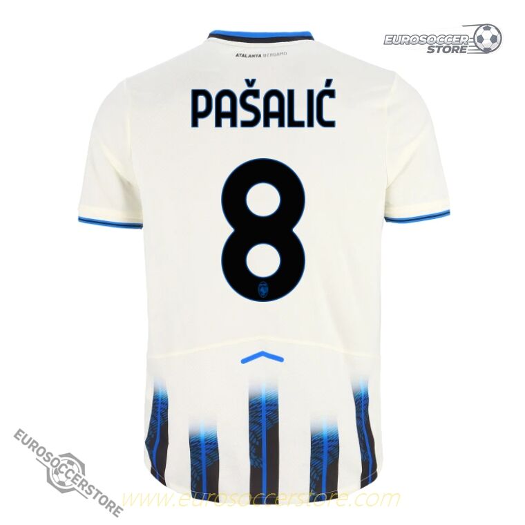 Atalanta 25-26 Season Away Jersey with PAŠALIĆ and Number 8