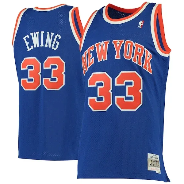 Patrick Ewing NYK Swingman Jersey - authentic swingman-jersey - Blue