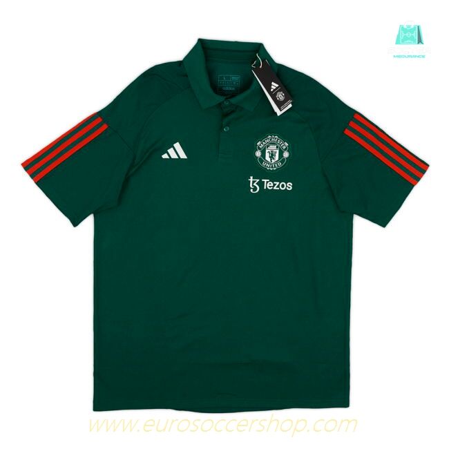 2023-2024 Man Utd Training Polo Shirt (Green)