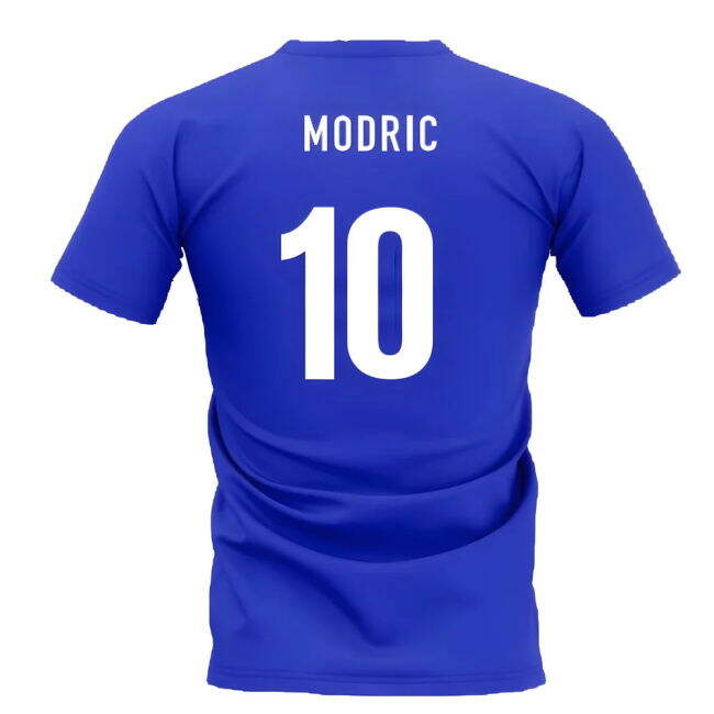 Croatia Team T-Shirt - Royal (MODRIC 10)