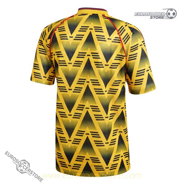 Arsenal 1991 - 1993 Season Away Retro Yellow Jersey Shirt