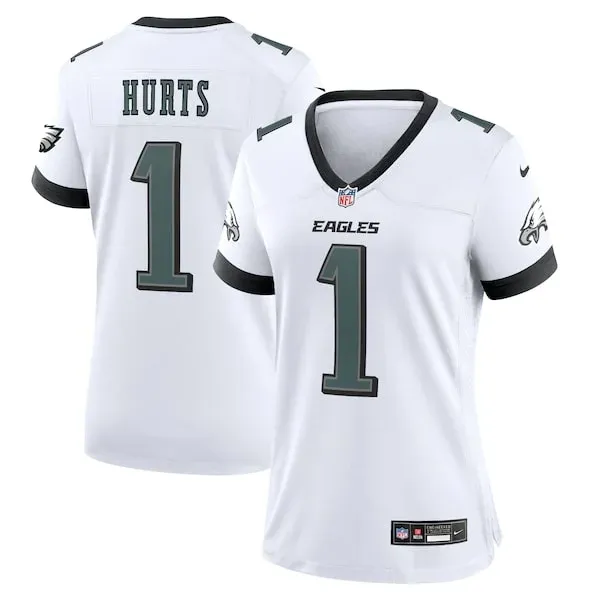 None Jalen Hurts Game Jersey - White | NFL Player Jersey | NFL Footbal