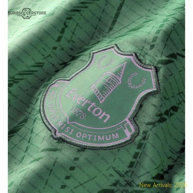 Official 2025-2026 Everton Goalkeeper Home Shirt (green) - Premium