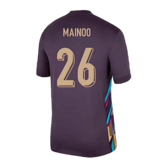Genuine 2024-2025 England UEFA Away Kit (Mainoo 26)