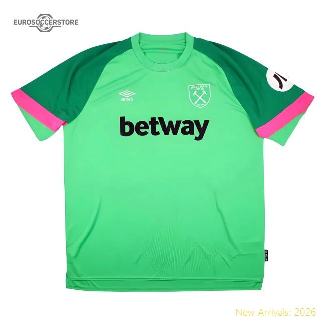 Official 2023-2024 West Ham Ss Home Goalkeeper Shirt (green)
