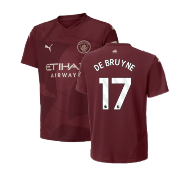 Retro Man City 2024-2025 Man City Third Shirt (Kids) (De Bruyne 17)...