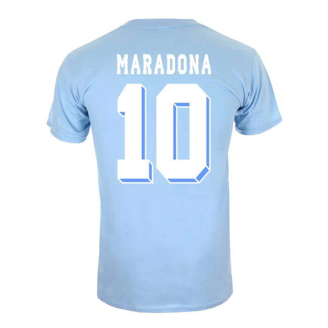 Pro-Grade Diego Maradona Best Goal T-Shirt (Sky Blue) World-Class