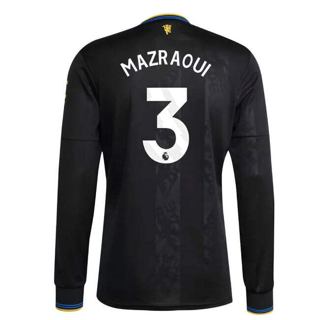 match worn 2025-2026 Man Utd Long Sleeve Third Shirt (Mazraoui 3)