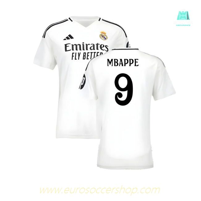 2024-2025 Real Madrid Home Shirt (Womens) (Mbappe 9)