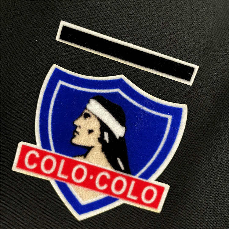 Colo-Colo Retro Soccer Jersey 9293 Black Away Football Shirt -