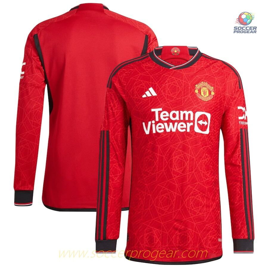 MANCHESTER UNITED English Premier League HOME JERSEY 2023 2024 LONG SLEEVE