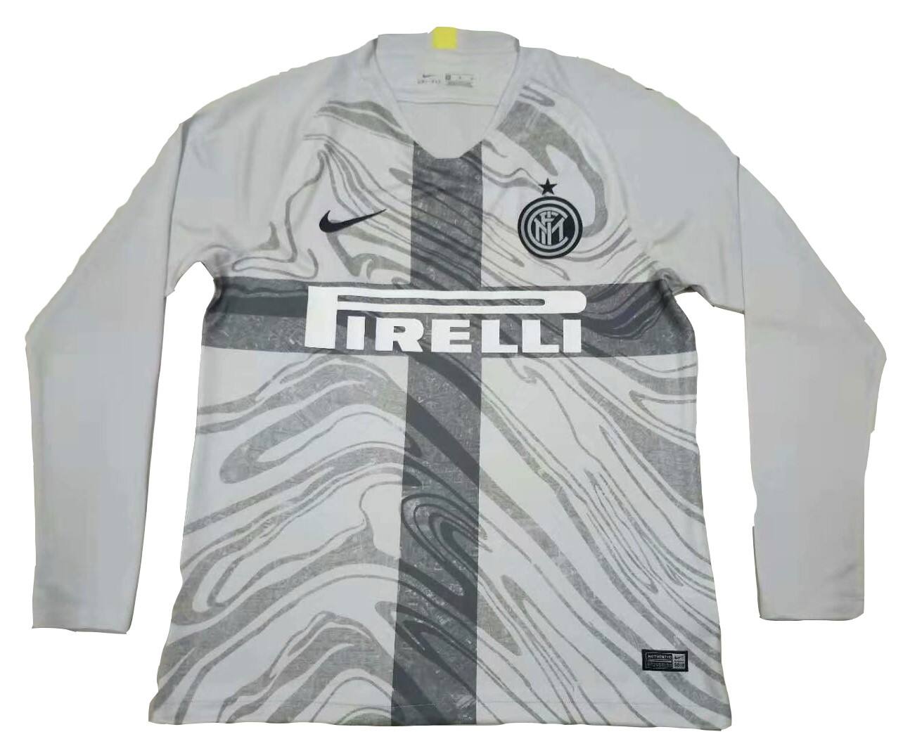 18-19 INTER MILAN THIRD GREY LONG SLEEVE FOOTBALL SHIRT - Official