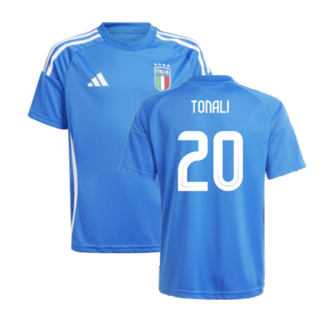 Kids Updated Durable Italy Home Soccer Jersey