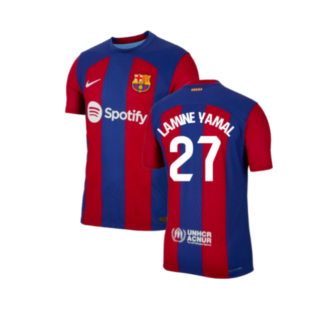 2023-2024 Barcelona Home Official Licensed (Lamine Yamal 27)