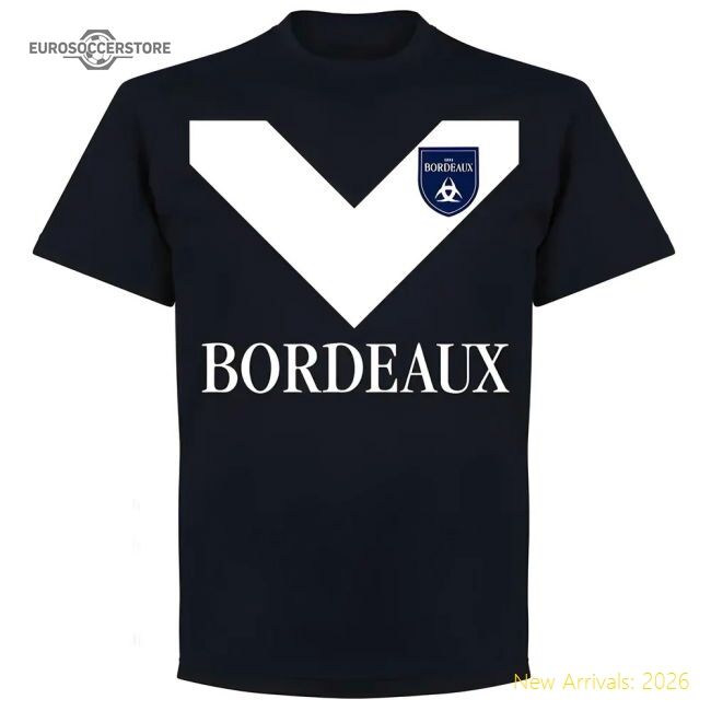 Authentic Genuine Bordeaux Team T-Shirt - Navy