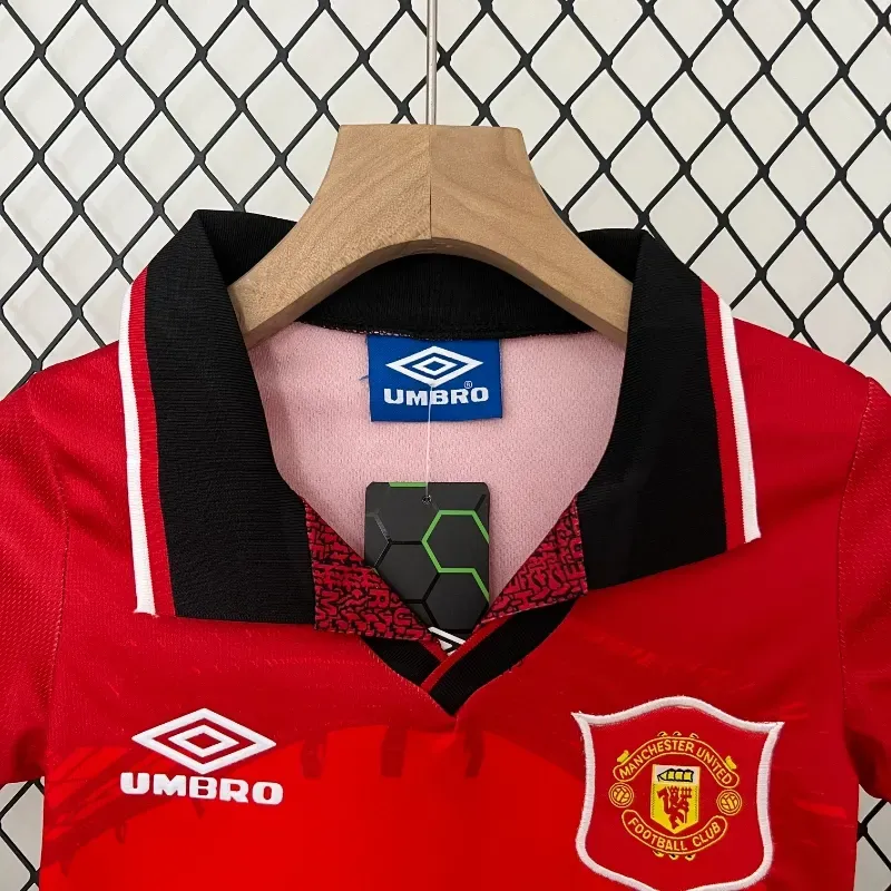 1994-1996 Kids Manchester United Jersey retro kit