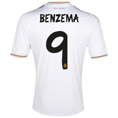 13-14 Real Madrid 9 Benzema Home Jersey Shirt - Official Replica 2571