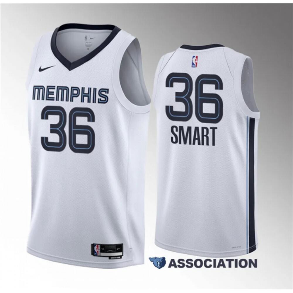 Game Day Game-Ready Men's MEM #36 Marcus White Basketball Jersey