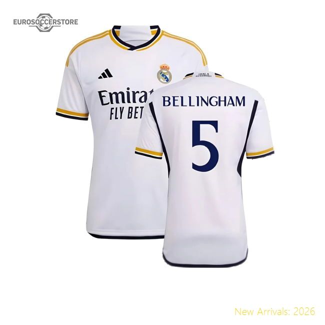 Luxury 2023-2024 Real Madrid Main Jersey (bellingham 5)