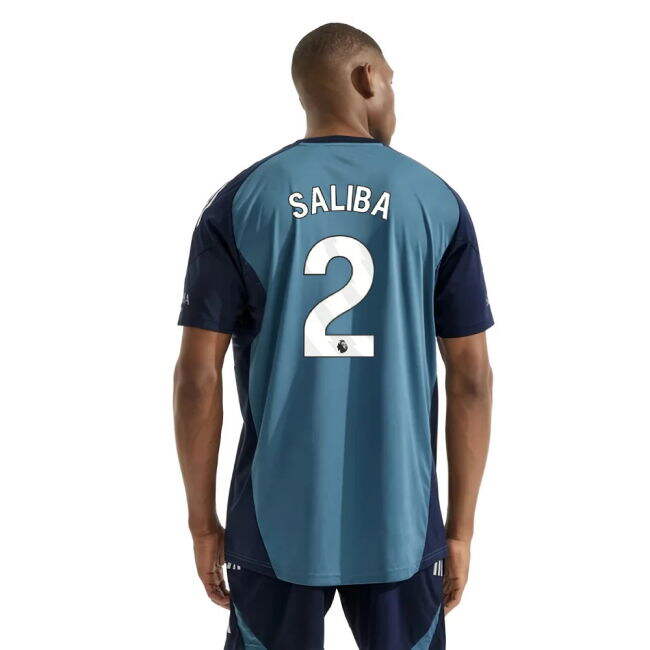 2025-20 Arsenal Authentic Training Football Shirt Saliba 2 L S