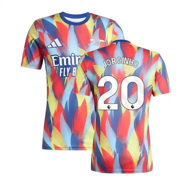 2025-2026 Arsenal Pre-Match Shirt (Victory Blue) (Jorginho 20) - fa...