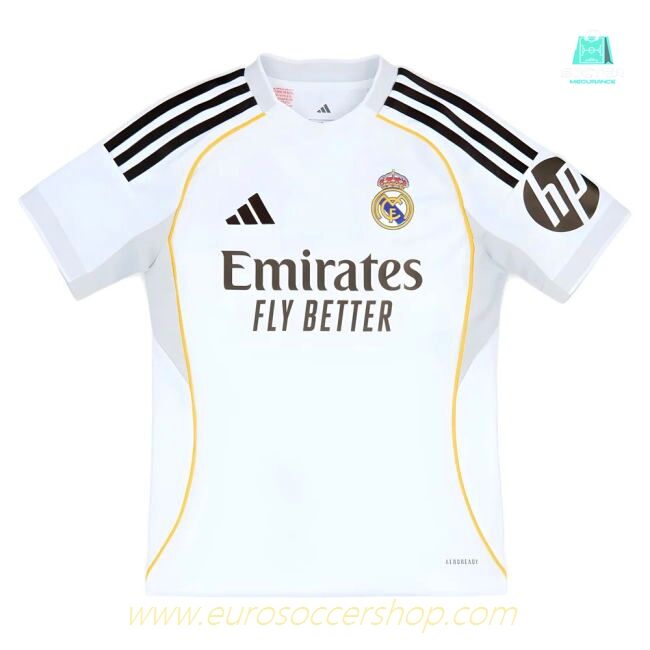 2025-2026 Real Madrid Home Youth Kit (Trent 12)