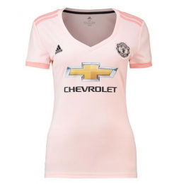 18-19 Manchester United Away Pink Women's Jersey Shirt - Official