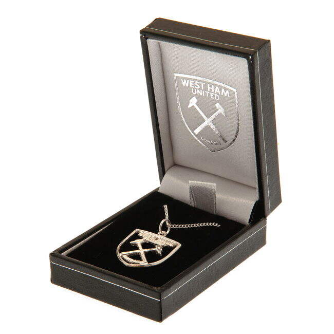 West Ham United FC Sterling Silver Pendant & Chain CR | Elite