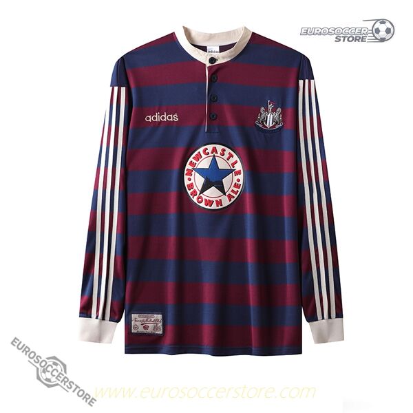 Newcastle United 1995-96 Season Away Long Sleeve Vintage Football Jersey
