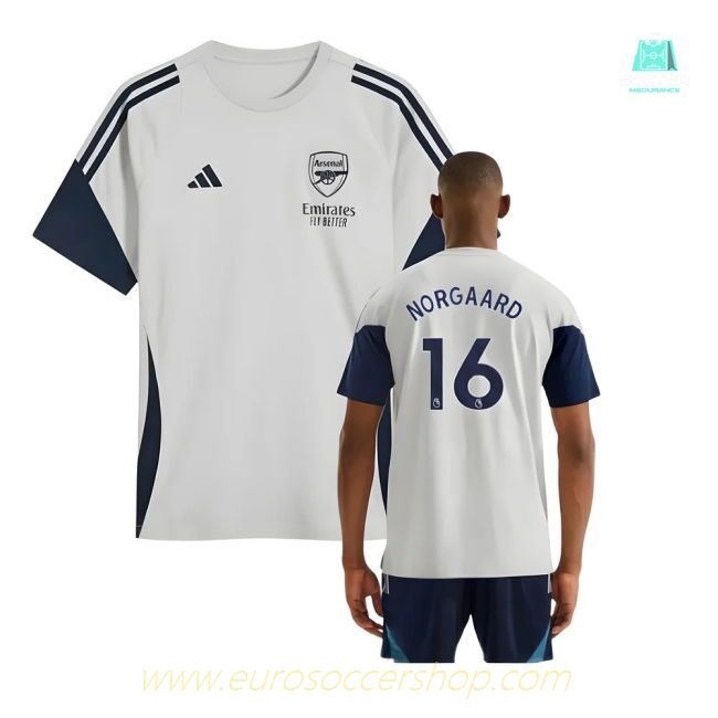 2025-2026 Arsenal Training Tee (Grey) (Norgaard 16)