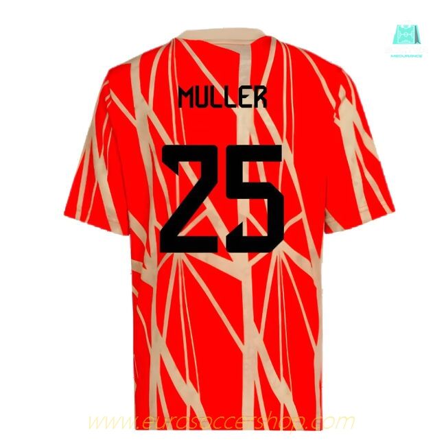 2024-2025 Bayern Munich Pre-Match Shirt (Red) (Muller 25)