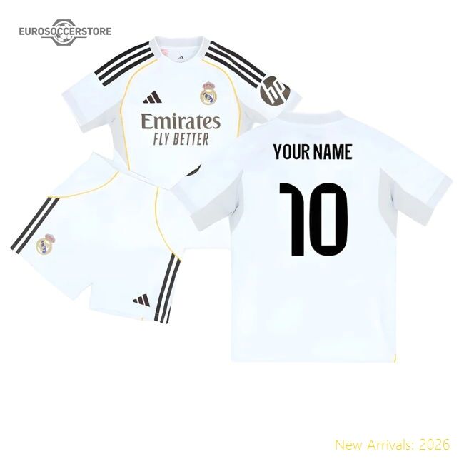 2025-2026 Real Madrid Home Youth Kit (your Name) - Reasonable Price