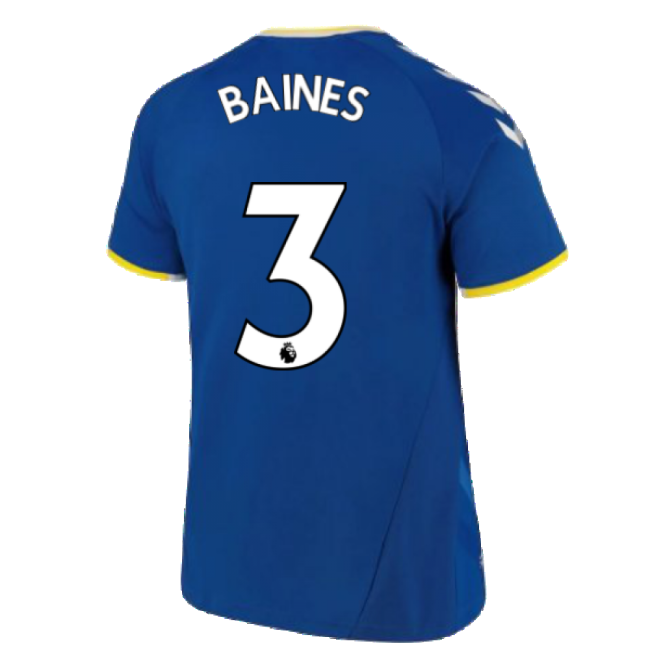 2021-20 Everton Adidas Home Football Jersey BAINES 3 M S