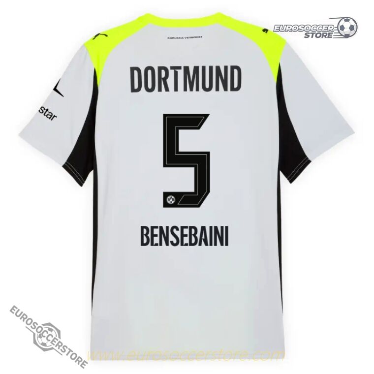Borussia Dortmund 25-26 Season Away BENSEBAINI Number 5 Jersey
