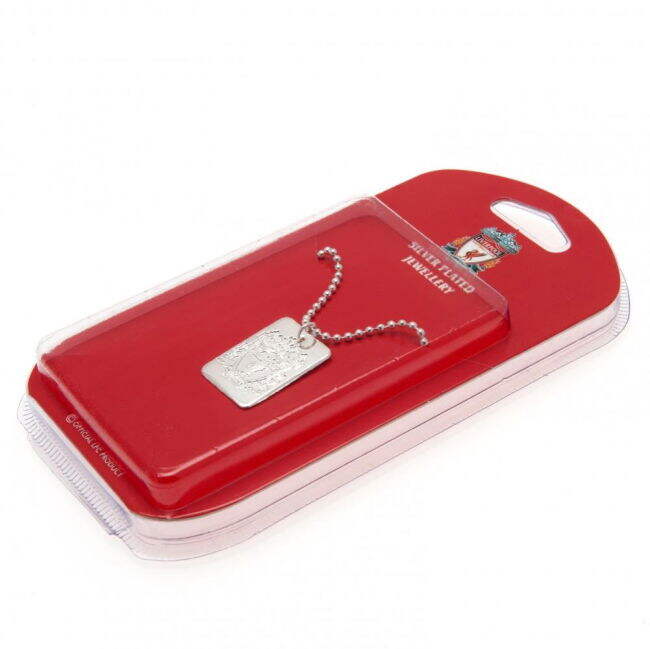 Adult Liverpool FC Silver Plated Dog Tag & Chain