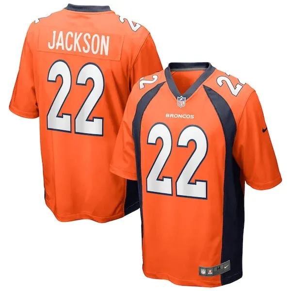 None Kareem Jackson Game Jersey - Orange | NFL Player Jersey