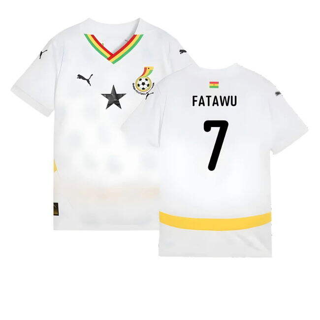 Ghana Football Team Sophisticated Home Match Shirt (Fatawu 7) (Kids)