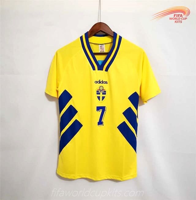 Sweden 1994 year Main Soccer Jersey