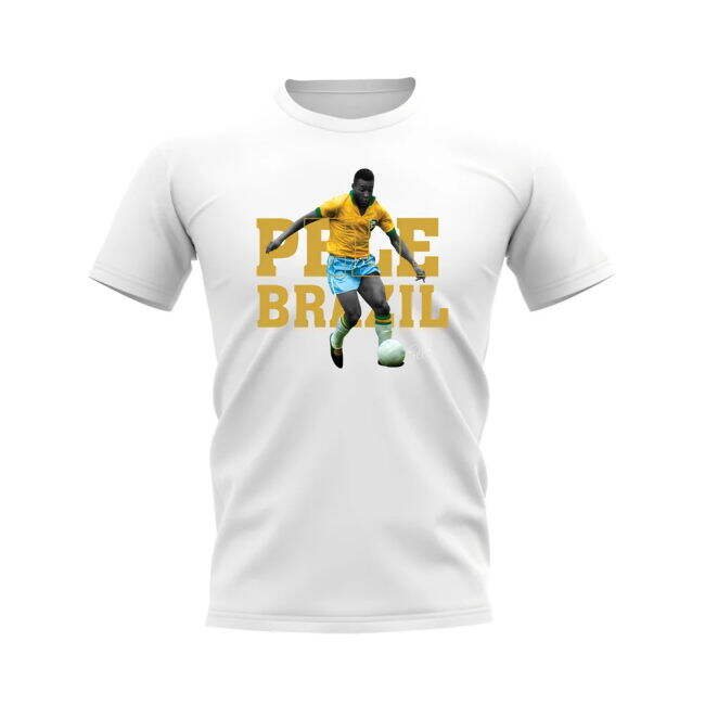 Athletic Pele Brazil Player Tee (White) Official Replica