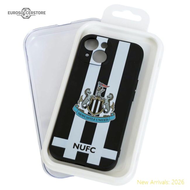 Official Newcastle United Fc Iphone 15 Striped Silicone Case
