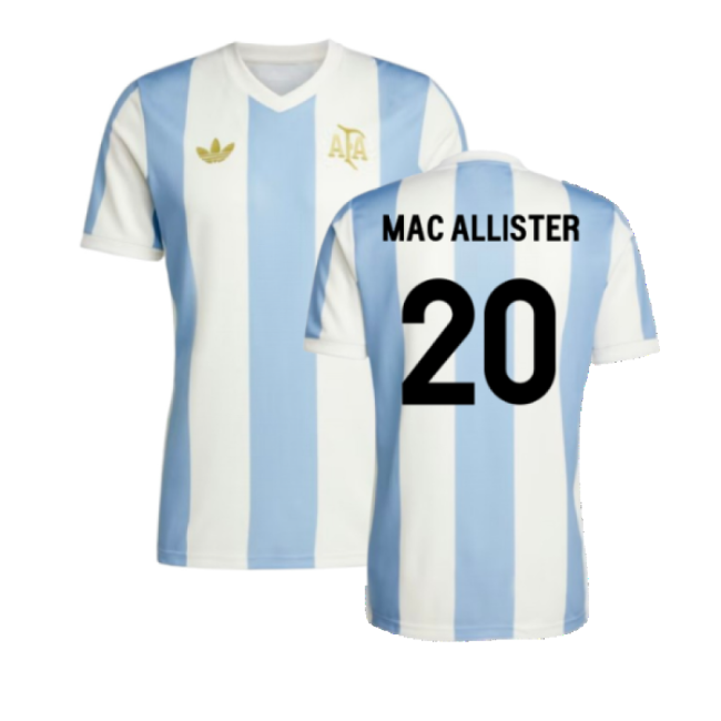 Official 2025-2026 Argentina CONMEBOL Home Jersey (MAC ALLISTER 20)